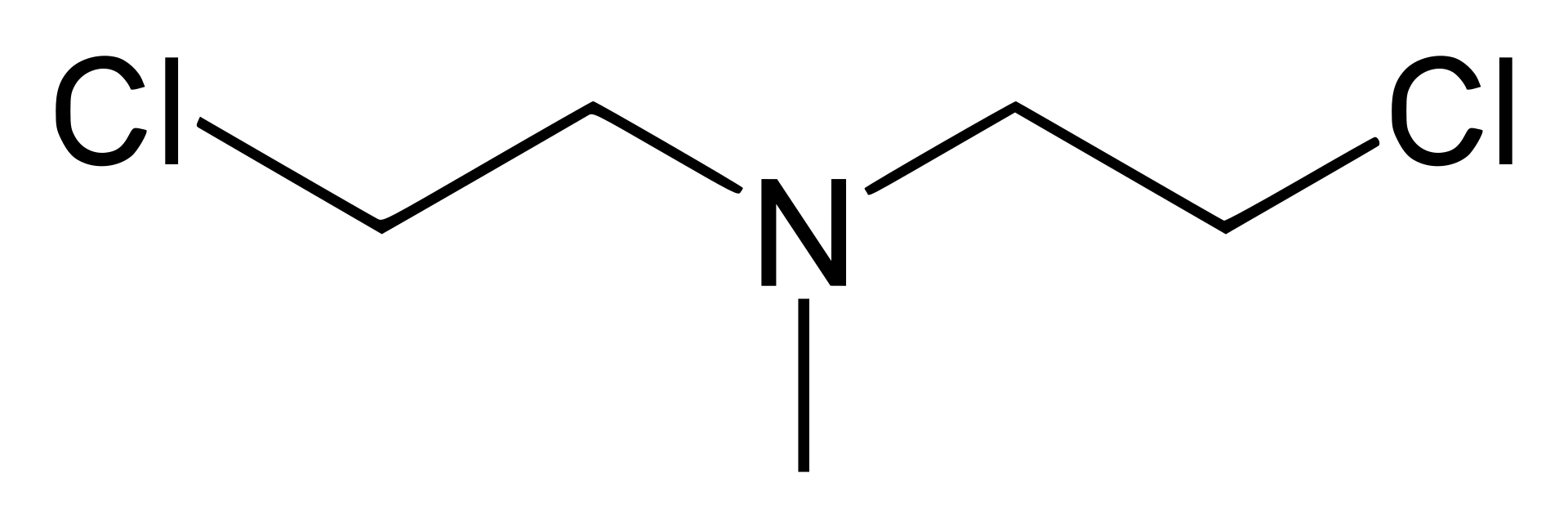 HN2 (mechlorethamine) molecular structure