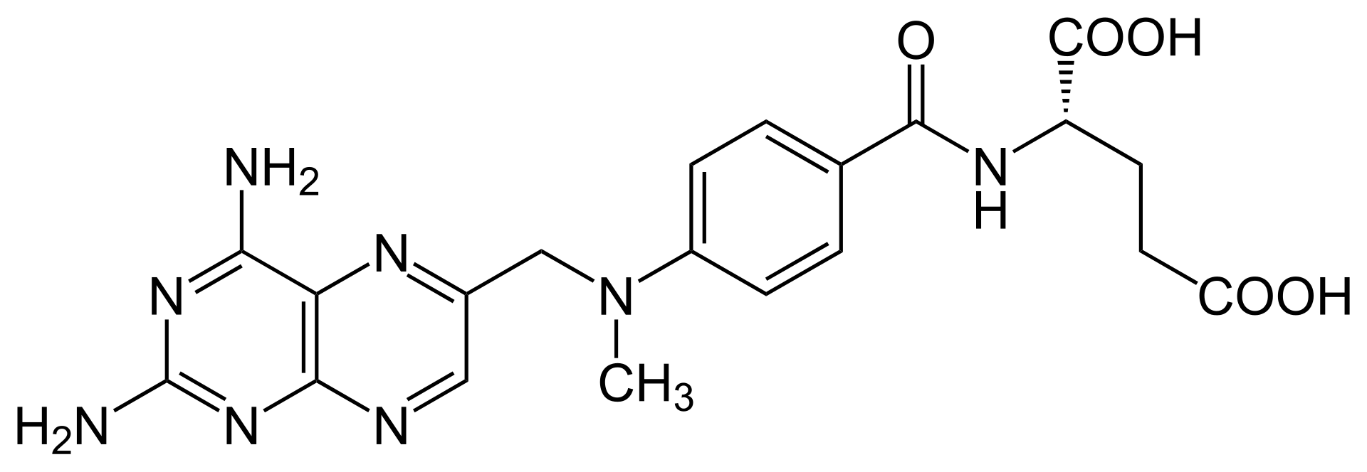 Methotrexate molecular structure